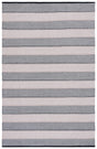 Safavieh Striped Kilim 4'-0" x 6'-0" Rug in Ivory / Black