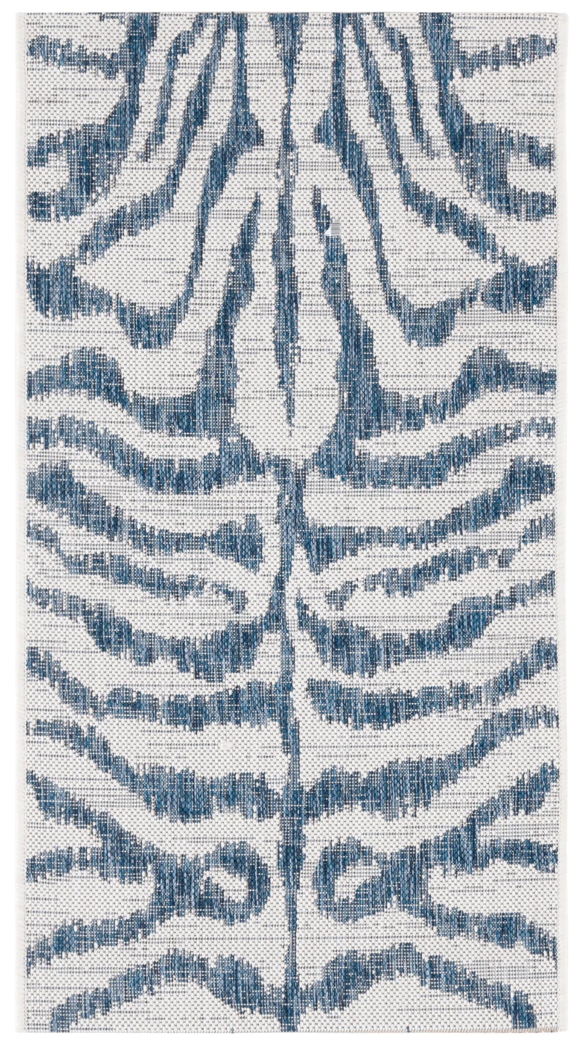 Safavieh Courtyard 2'-0" x 3'-7" Rug in Ivory / Navy
