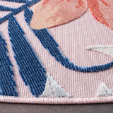 Safavieh Cabana 6'-5" x 6'-5" Rug in Pink / Grey