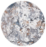 Safavieh Cyrus Shag 6'-7" x 6'-7" Rug in Grey / Ivory