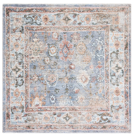 Safavieh Jasmine 5'-3" x 5'-3" Rug in Blue / Gold