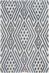 Safavieh Micro-Loop 4'-0" x 6'-0" Rug in Blue / Ivory