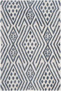 Safavieh Micro-Loop 4'-0" x 6'-0" Rug in Blue / Ivory
