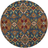 Safavieh Heritage 6'-0" x 6'-0" Rug in Camel / Blue