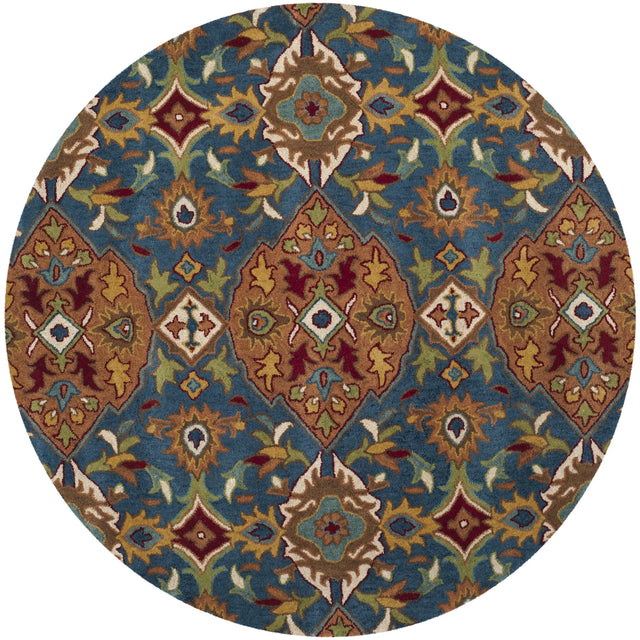 Safavieh Heritage 6'-0" x 6'-0" Rug in Camel / Blue