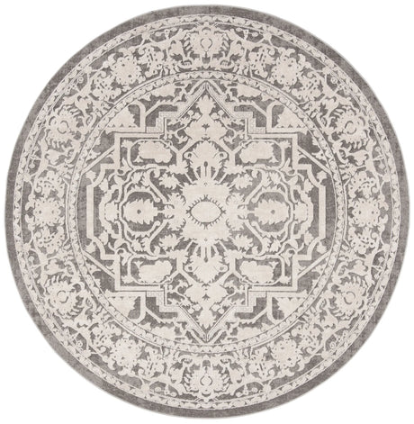 Safavieh Reflection 6'-7" x 6'-7" Rug in Dark Grey / Cream