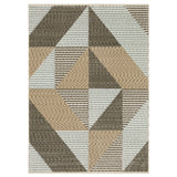 Oriental Weavers Sphinx ECHO ECH04 Beige Geometric Rugs - main flat