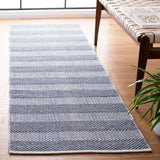 Safavieh Striped Kilim 2'-3" x 8'-0" Rug in Ivory / Blue