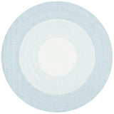 Safavieh Braided 5'-0" x 5'-0" Rug in Aqua / Ivory