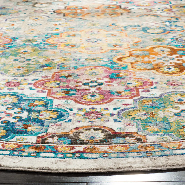 Safavieh Aria 6'-5" x 6'-5" Rug in Beige / Multi