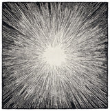 Safavieh Abstract 6'-0" x 6'-0" Rug in Ivory / Black