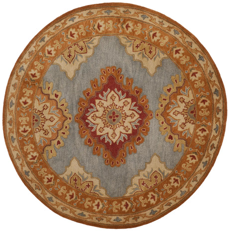 Safavieh Heritage 6'-0" x 6'-0" Rug in Blue / Rust