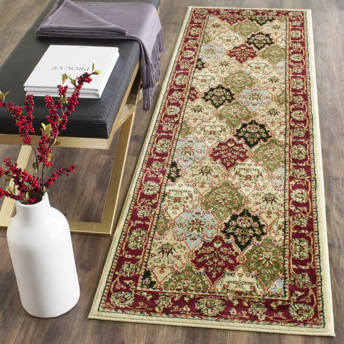 Safavieh Lyndhurst 2'-3" x 14'-0" Rug in Multi / Red