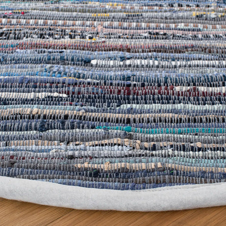 Safavieh Rag Rug 6'-0" x 6'-0" Rug in Purple / Blue