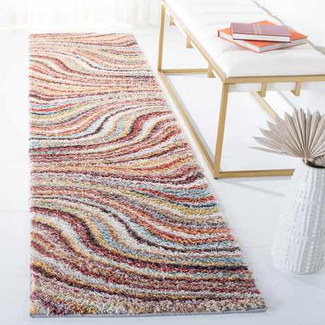 Safavieh Calista 2'-3" x 9'-0" Rug in Rust / Grey
