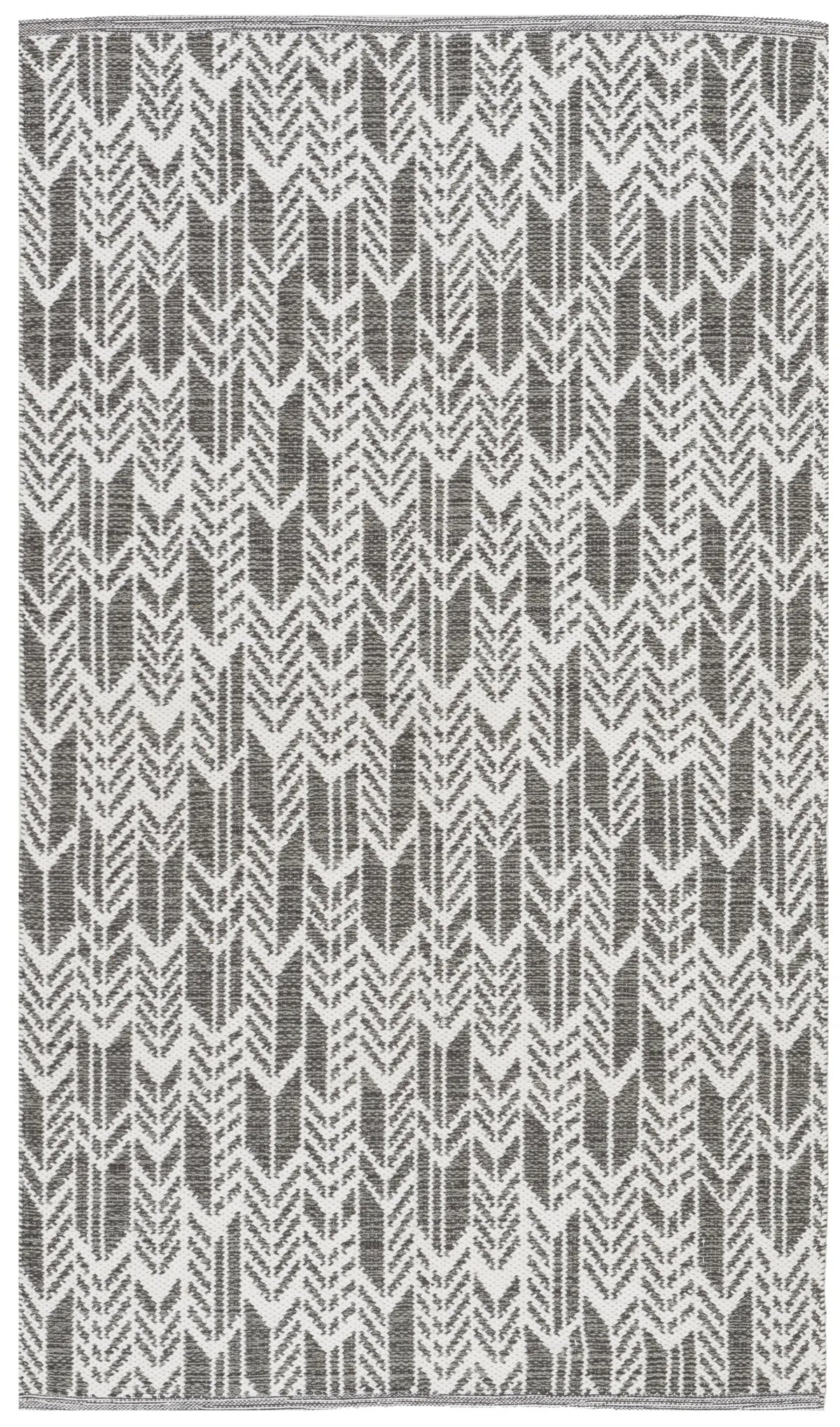 Safavieh Montauk 3'-0" x 5'-0" Rug in Charcoal / Ivory