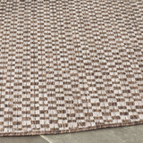 Safavieh Courtyard 5'-3" x 5'-3" Rug in Light Brown / Light Grey