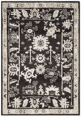 Safavieh Maharaja 4'-0" x 6'-0" Rug in Charcoal / Charcoal