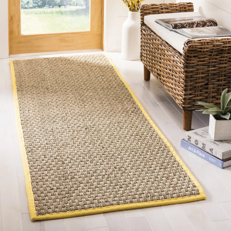 Safavieh Natural Fiber 2'-6" x 10'-0" Rug in Natural / Gold