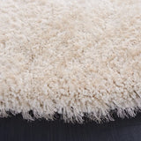 Safavieh Luxe Shag 6'-0" x 6'-0" Rug in Bone