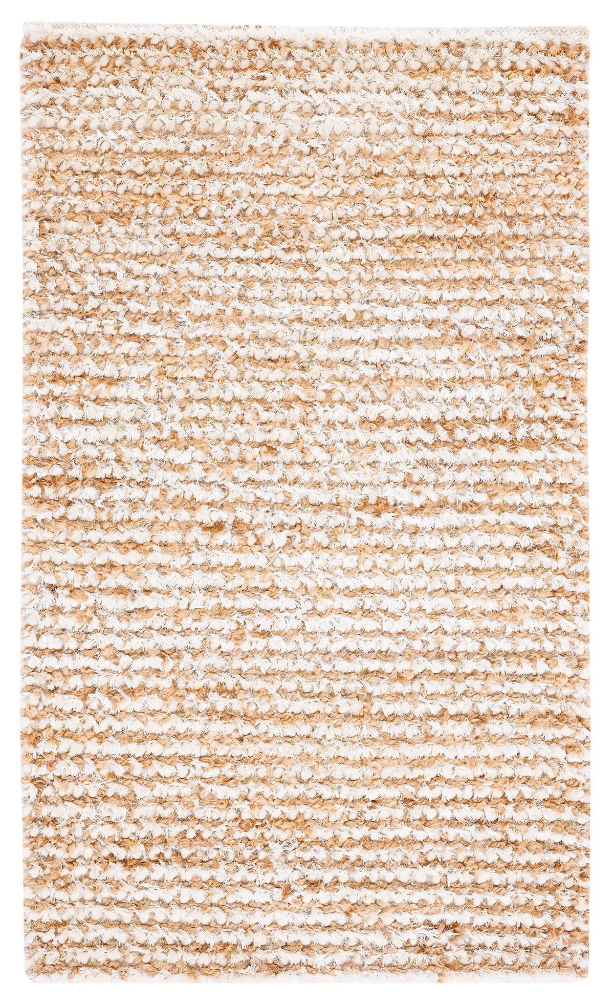 Safavieh Classic Shag 3'-0" x 5'-0" Rug in White / Beige