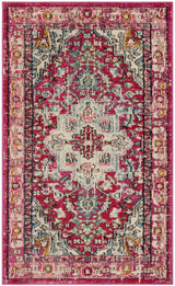 Safavieh Monaco 3'-0" x 5'-0" Rug in Fuchsia / Light Blue