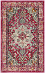 Safavieh Monaco 3'-0" x 5'-0" Rug in Fuchsia / Light Blue