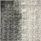 Safavieh Retro 8'-0" x 8'-0" Rug in Black / Light Grey