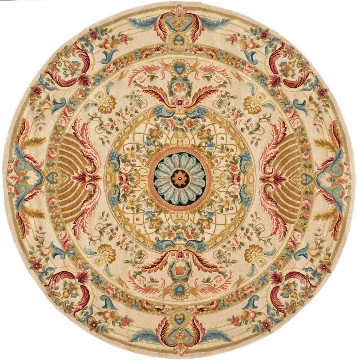 Safavieh Savonnerie 8'-0" x 8'-0" Rug in Sage / Beige