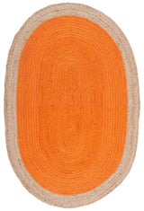 Safavieh Natural Fiber 5'-0" x 8'-0" Rug in Orange / Natural