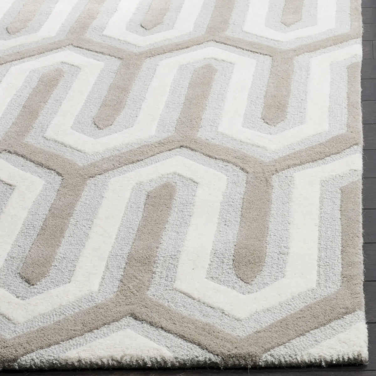 Safavieh Cambridge 4'-0" x 6'-0" Rug in Light Blue / Grey
