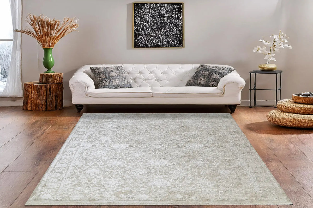 Dynamic Rugs Canyon 15473 Power Loomed Traditional Beige/Light Beige Rug - Room