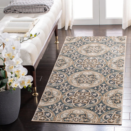 Safavieh Lyndhurst 2'-3" x 6'-0" Rug in Slate Blue / Beige