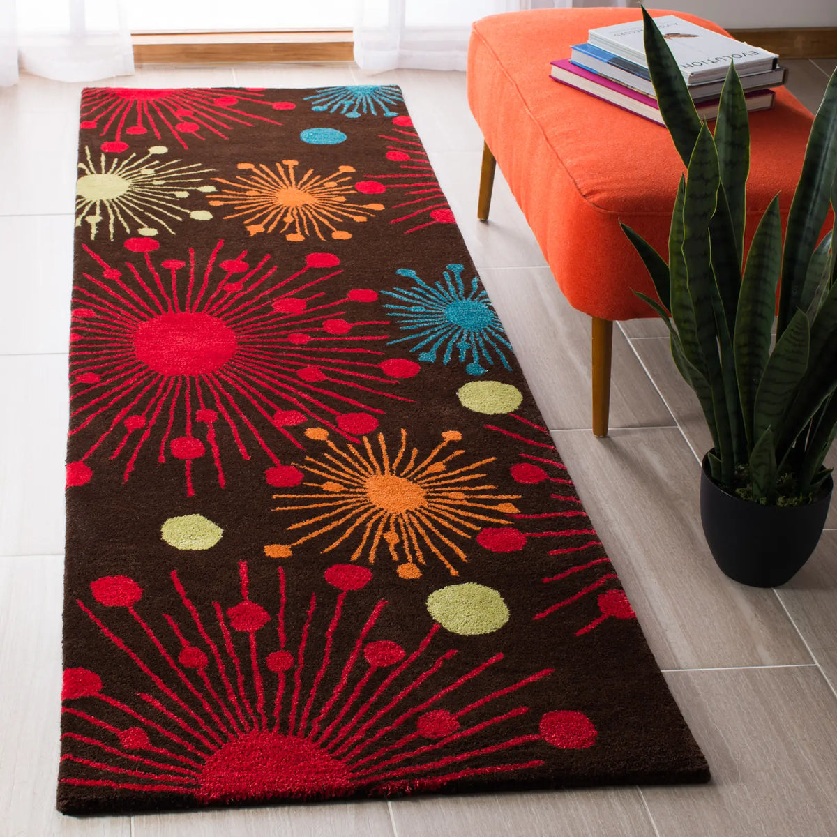 Safavieh Soho 2'-6" x 8'-0" Rug in Brown / Multi