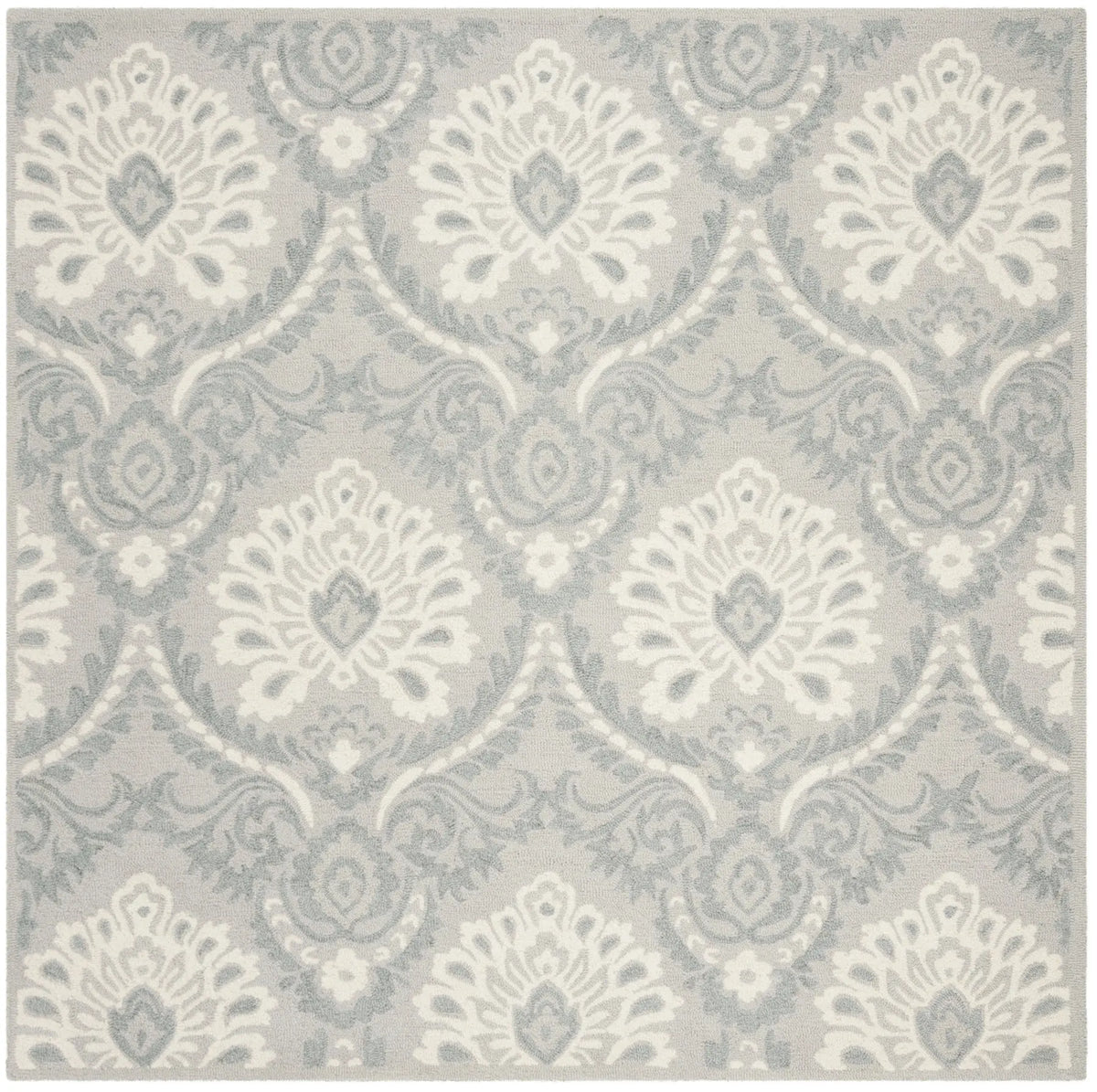 Safavieh Blossom 6'-0" x 6'-0" Rug in Light Grey / Ivory