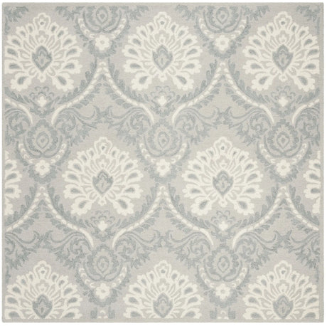 Safavieh Blossom 6'-0" x 6'-0" Rug in Light Grey / Ivory