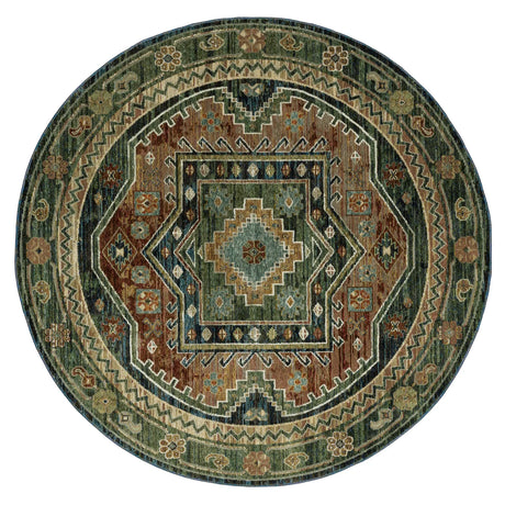 Oriental Weavers Sphinx Andorra 2442A Blue/Multi Rugs - round
