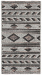 Safavieh Courtyard 2'-0" x 3'-7" Rug in Grey / Black