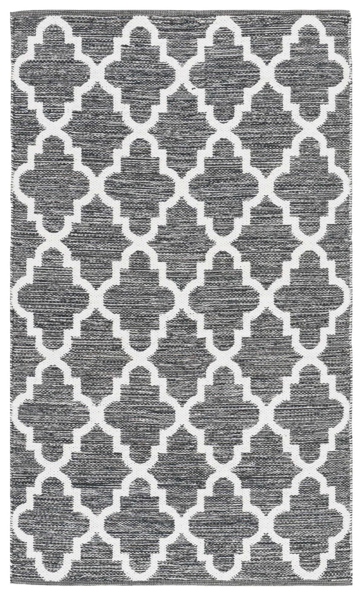 Safavieh Montauk 3'-0" x 5'-0" Rug in Charcoal / Ivory