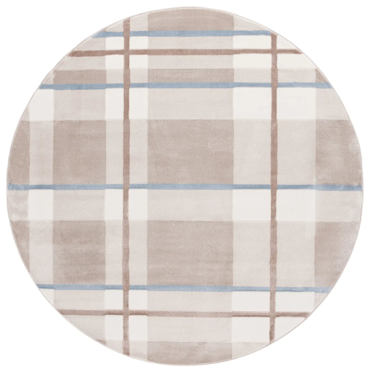 Safavieh Groove 6'-7" x 6'-7" Rug in Beige / Light Blue