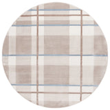 Safavieh Groove 6'-7" x 6'-7" Rug in Beige / Light Blue