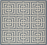 Safavieh Courtyard 6'-7" x 6'-7" Rug in Navy / Beige