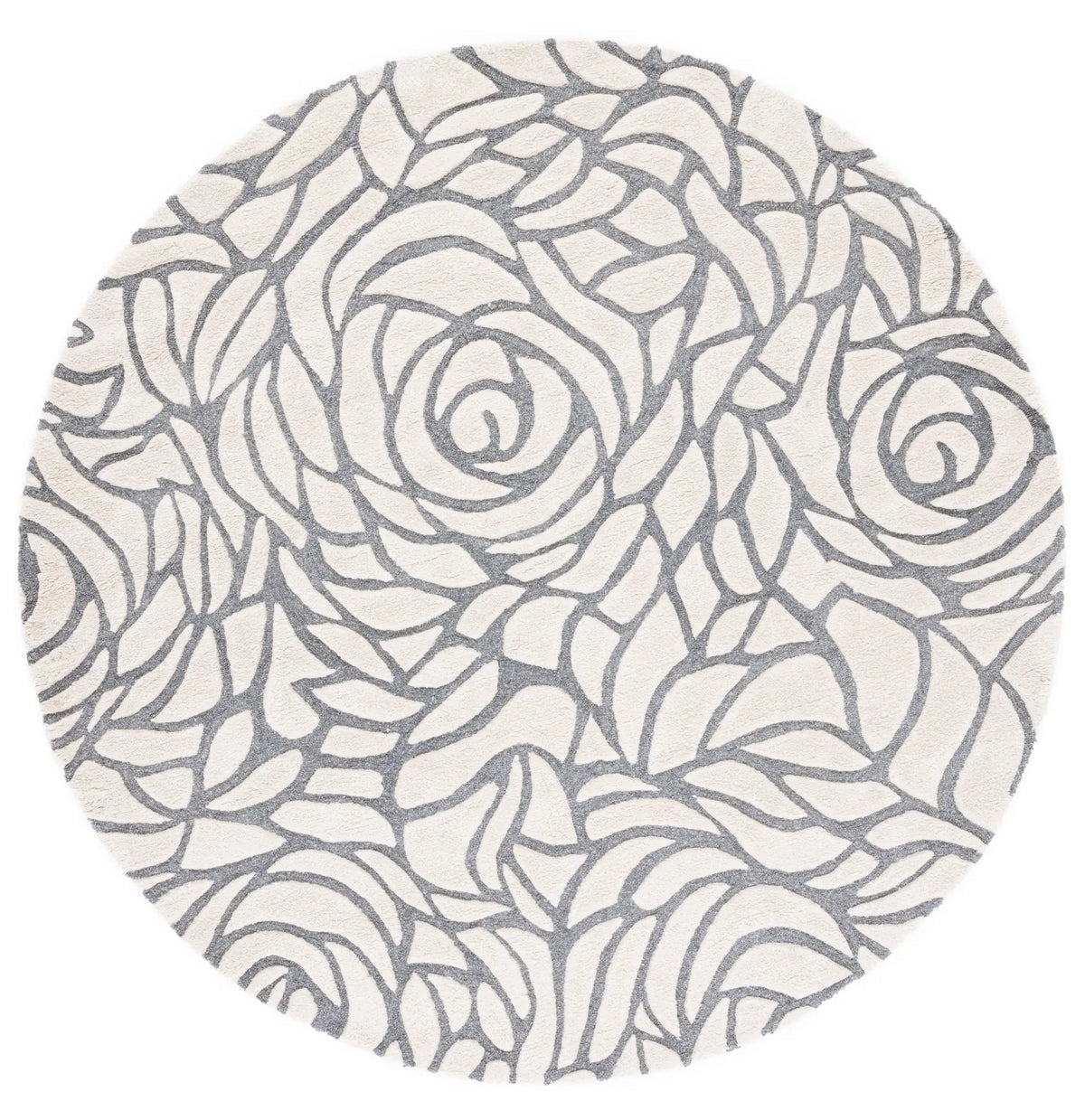 Safavieh Casablanca 7'-0" x 7'-0" Rug in Ivory / Grey