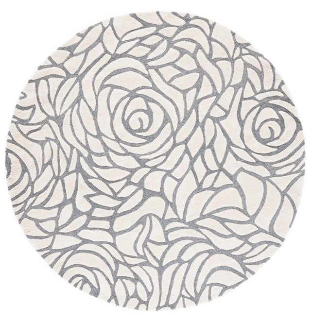 Safavieh Casablanca 7'-0" x 7'-0" Rug in Ivory / Grey