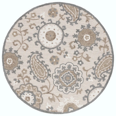 Safavieh Blossom 6'-0" x 6'-0" Rug in Grey / Beige