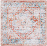 Safavieh Tucson 6'-0" x 6'-0" Rug in Turquoise / Rust