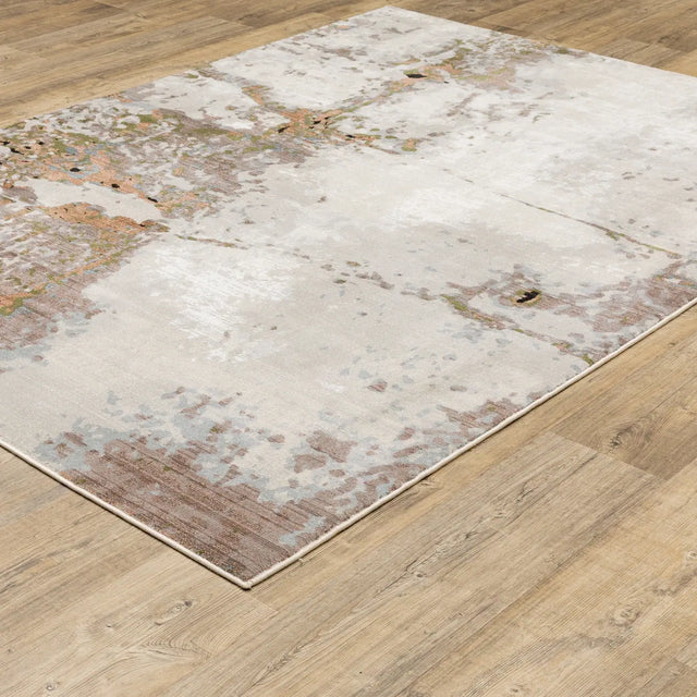 Oriental Weavers Sphinx Caravan 4150Z Beige/ Pink Rugs - angle detail