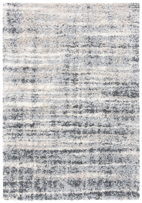 Safavieh Fontana Shag  800 4'-0" x 6'-0" Rug in Grey / Ivory