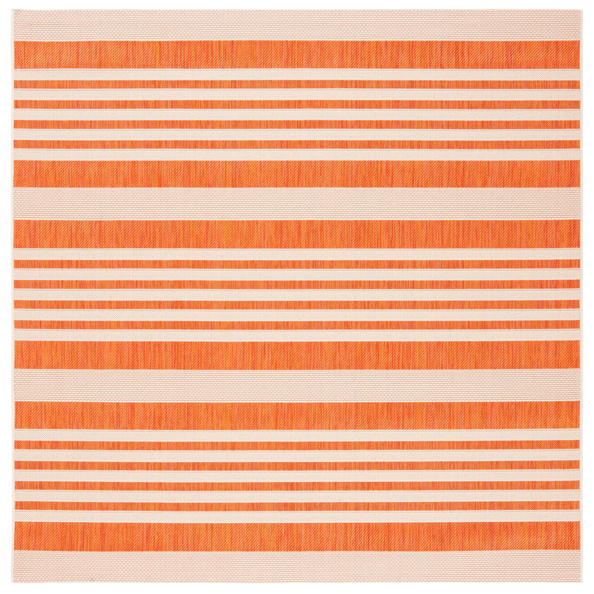 Safavieh Courtyard 6'-7" x 6'-7" Rug in Terracotta / Beige