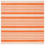 Safavieh Courtyard 6'-7" x 6'-7" Rug in Terracotta / Beige